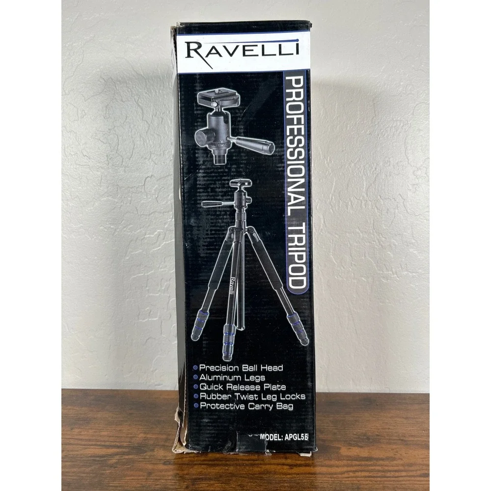 Ravelli‎ APGL5B Professional Aluminum Tripod with Precision Ball Head and Bag